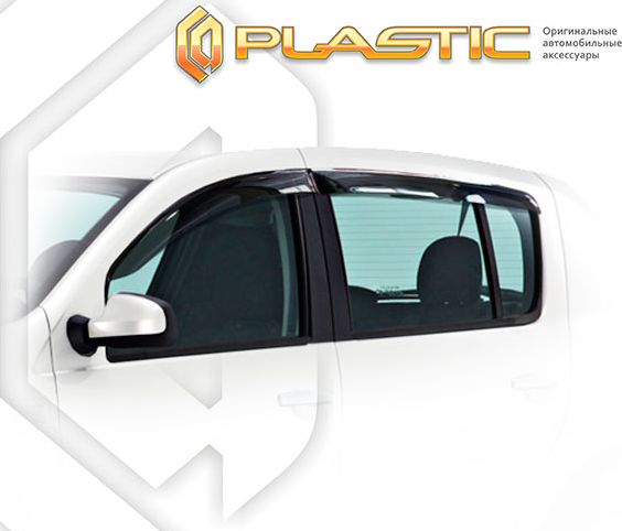 Дефлекторы СА Пластик для окон (Classic полупрозрачный) Renault Sandero Stepway II 2014-2026. Артикул 2010030312743