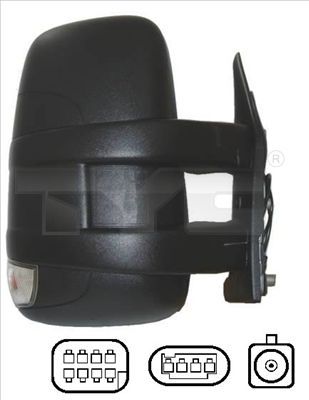 Зеркало боковое TYC правое для IVECO Daily IV 2006-2011. Артикул 315-0003