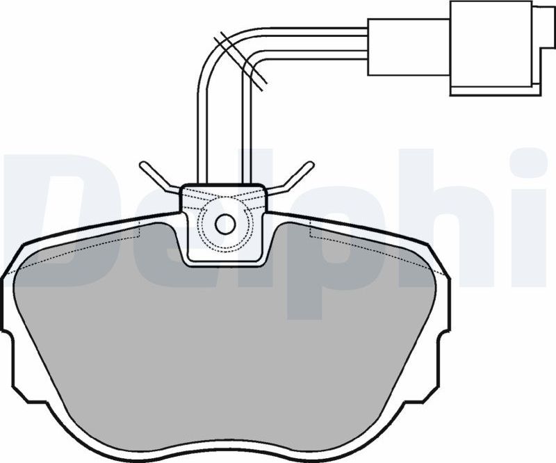 Тормозные колодки Delphi (Low-Metallic). Артикул LP647