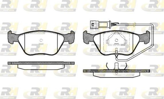 Тормозные колодки RoadHouse передние для Ford Scorpio I 1991-1994. Артикул 2437.02