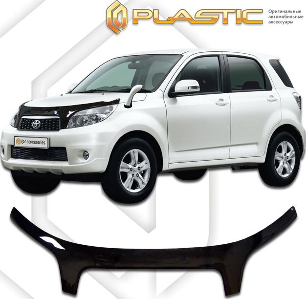 Дефлекторы СА Пластик для капота exclusive (Classic черный) Toyota Rush 2006-2008. Артикул 2010060108187