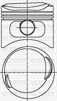Поршень Yenmak. Артикул 31-04600-000