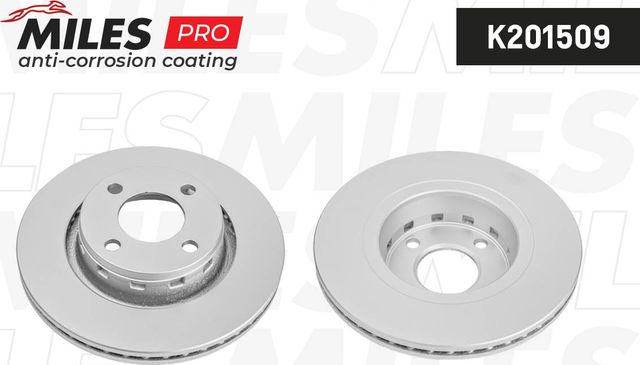 Тормозной диск Miles для Audi 80 V (B4) 1991-1996. Артикул K201509