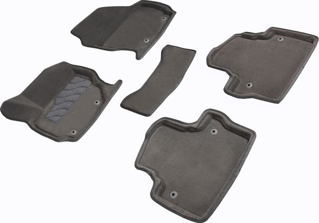 Комплект ковриков Seintex 3D ворсовые для салона Volvo XC70 I 2000-2007 СЕРЫЙ. Артикул 91294