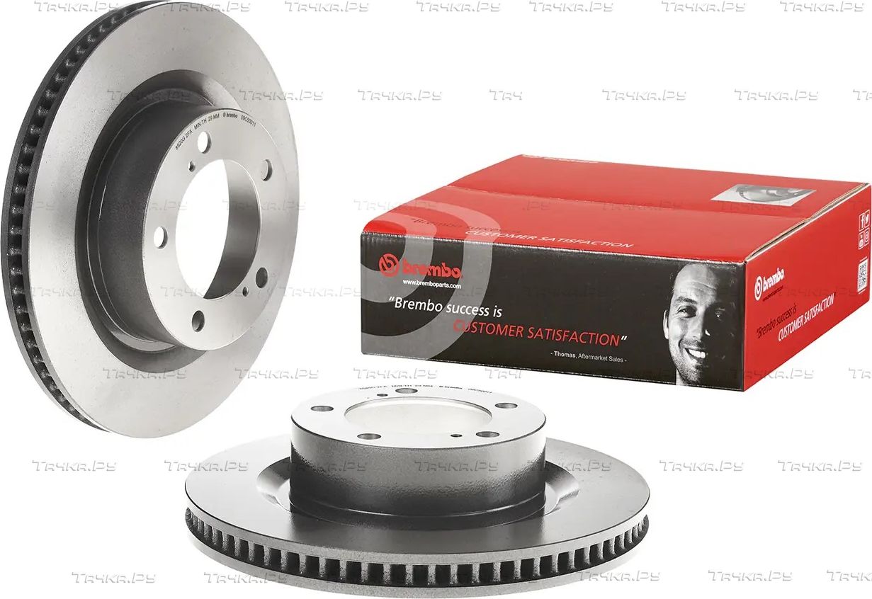 Тормозной диск Brembo PRIME LINE - UV Coated передний для Toyota Sequoia II 2007-2026. Артикул 09.C500.11