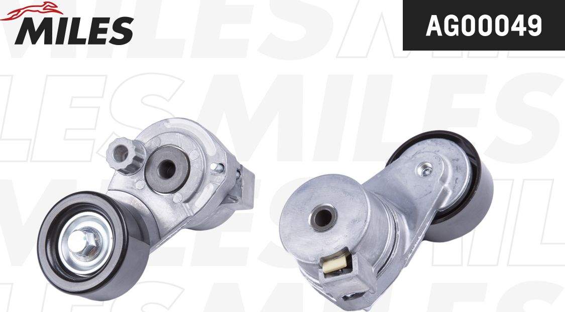 Натяжной ролик (натяжитель) приводного поликлинового ремня Miles. Артикул AG00049