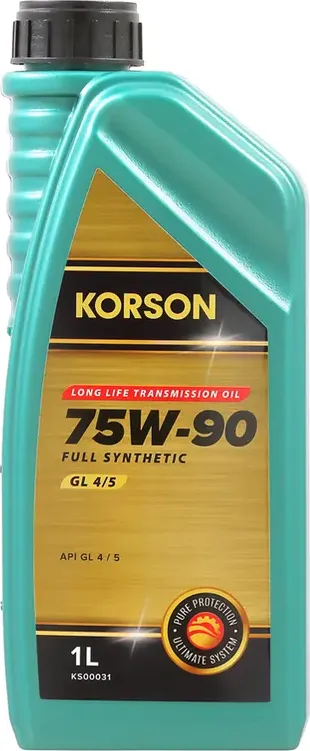 75W-90 FULL SYNTHETIC GL-4/5 1л (синт. транс. масло.) (Korson). Артикул KS00031