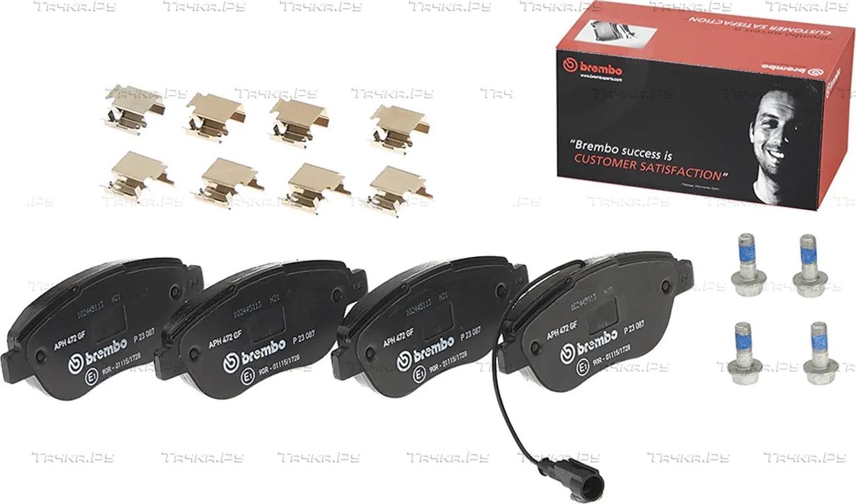 Тормозные колодки Brembo передние для Lancia Delta III (844) 2008-2009. Артикул P 23 087