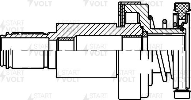 Бендикс стартера StartVOLT. Артикул VCS 1819