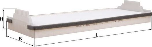 Салонный фильтр Mahle для MAN TGS 2005-2026. Артикул LA 154