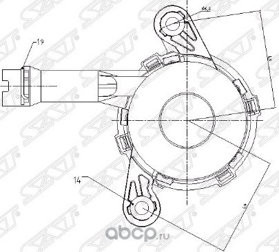 ВЫЖИМНОЙ ПОДШИПНИК MMC ASXECLIPSELANCER XOUTLAN (SAT). Артикул ST2324A081