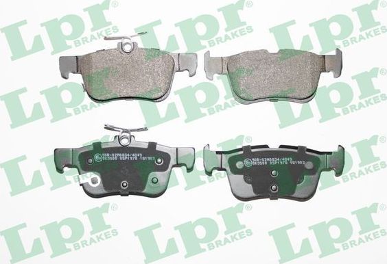 Тормозные колодки LPR задние для Ford Focus IV 2018-2026. Артикул 05P1978