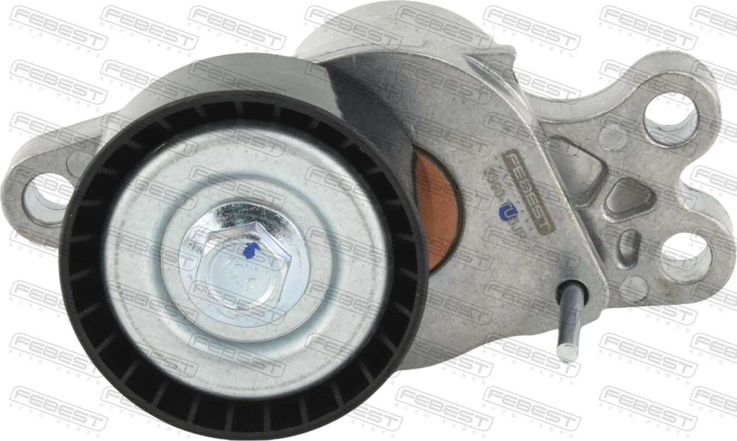 Натяжной ролик (натяжитель) приводного клинового зубчатого ремня Febest. Артикул 2590-TU5JP