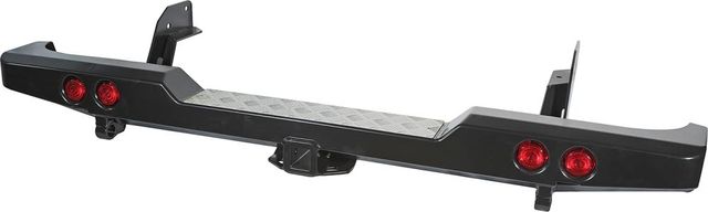 Бампер силовой РИФ задний с квадратом под фаркоп и фонарями для Mazda BT50 2006-2011. Артикул RIFBT5-20150