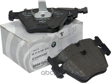 Тормозные колодки BMW. Артикул 34116761278
