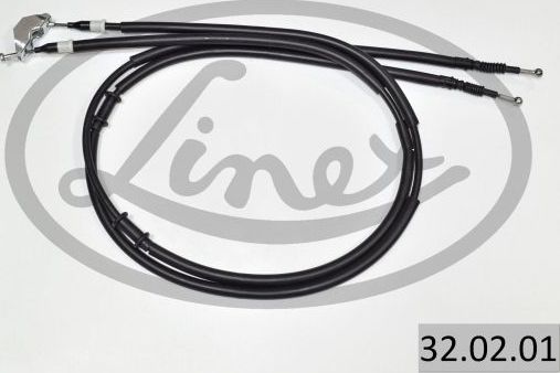 Трос ручника (тросик ручного тормоза) Linex. Артикул 32.02.01