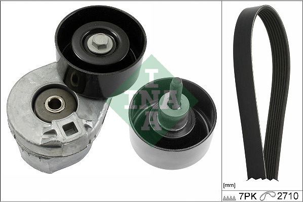 Приводной ремень поликлиновой с роликами (комплект) Ina. Артикул 529 0389 10