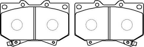 Тормозные колодки HSB. Артикул HP5087