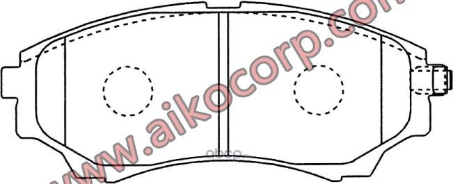 Колодки MAZDA BT50, FORD Ranger (2005-) передние (Aiko). Артикул PF5800