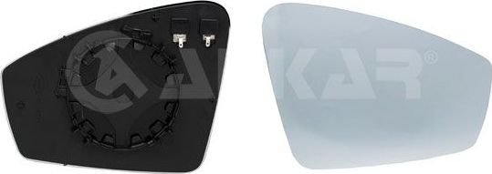 Зеркальное стекло бокового зеркала Alkar. Артикул 6432192