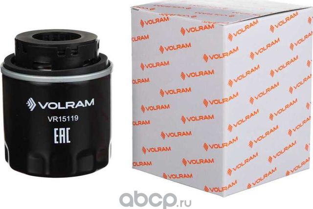 ФИЛЬТР МАСЛЯНЫЙ VW POLO 1.2TSI 09-14/GOLF 1.4 08-16 SKODA OCTAVIA 1.4TSI 08-13 (Volram). Артикул VR15119