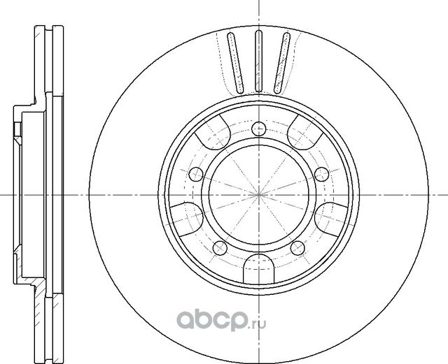 Диск тормозной (G-Brake). Артикул GR02449