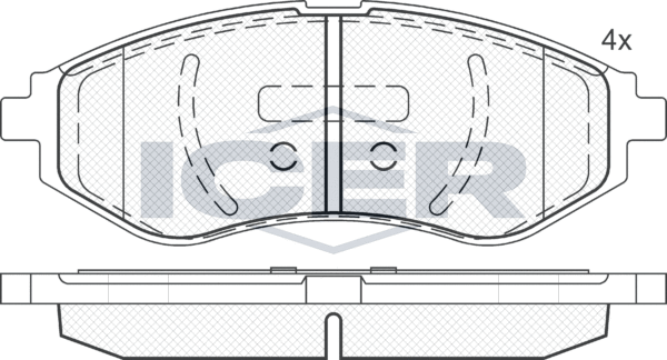 Тормозные колодки Icer. Артикул 181566