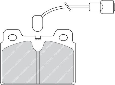 Тормозные колодки Ferodo Premier. Артикул FDB268