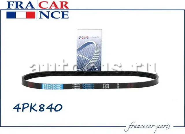 ремень поликлин 4pk840 (Francecar). Артикул FCR211225