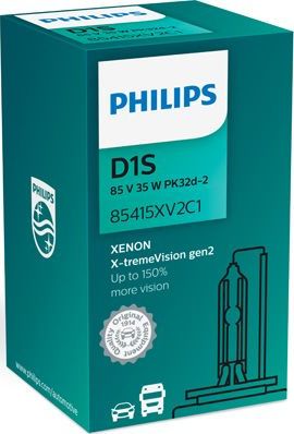 D1S 85V-35W (PK32d-2)  4800K X-tremeVision gen 2 (Philips) Philips Xenon X-tremeVision gen2. Артикул 85415XV2C1
