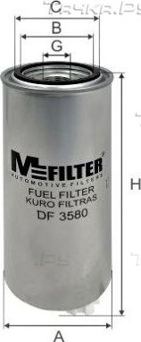 Топливный фильтр MFilter для Nissan Cedric Y31 1987-1991. Артикул DF 3580