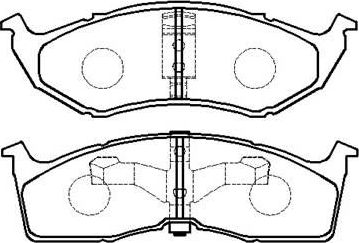 Тормозные колодки HSB передние для Chrysler Concorde I 1992-1997. Артикул HP9414