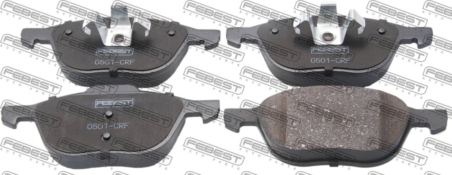 Тормозные колодки Febest передние для Ford Focus I 2003-2004. Артикул 0501-CRF