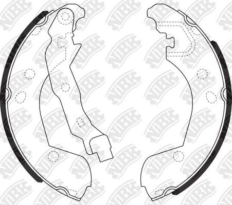 Тормозные колодки NiBK. Артикул FN1255