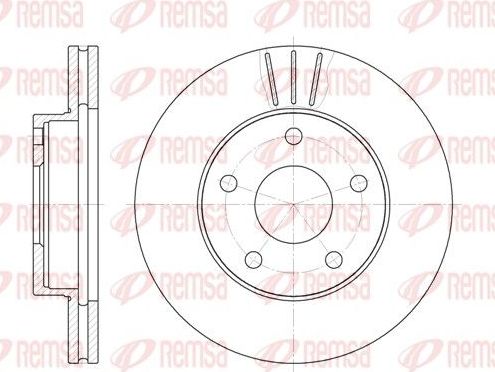 Тормозной диск Remsa передний для Ford Scorpio I 1985-1994. Артикул 6214.10