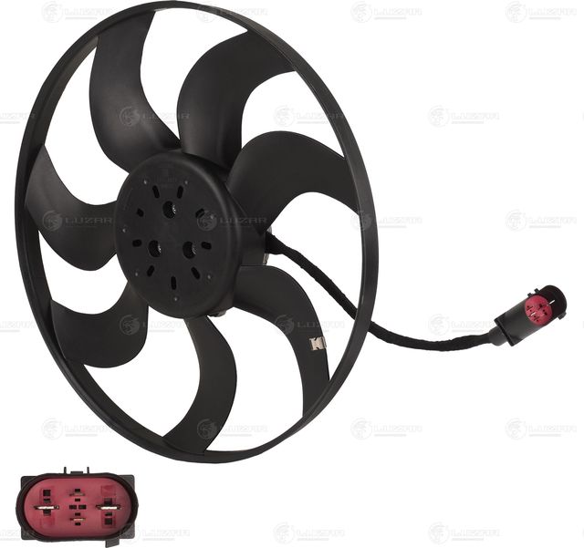 Вентилятор радиатора двигателя Luzar для Audi A1 I (8X) 2014-2018. Артикул LFc 1821