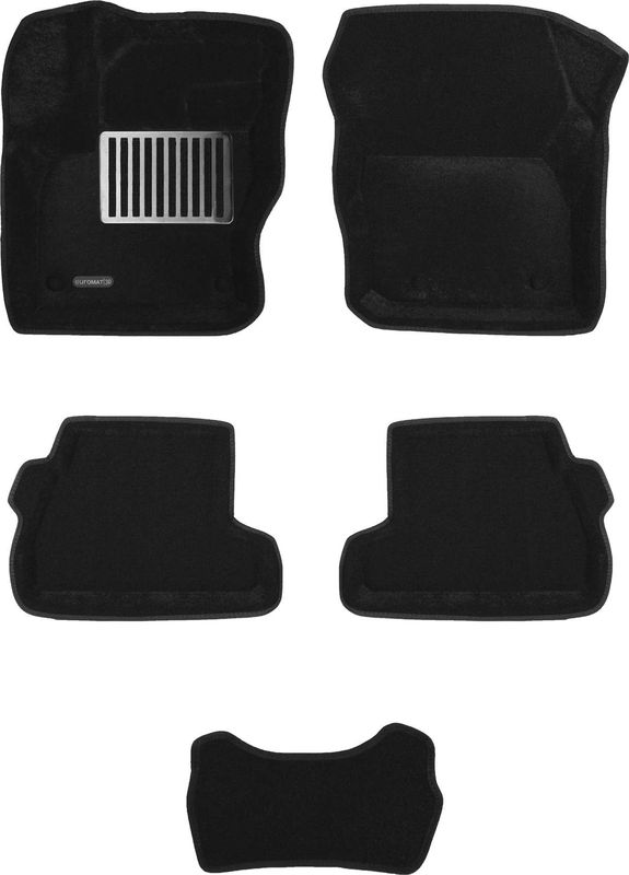 Коврики текстильные Euromat 3D Lux для салона Ford Focus III седан, хэтчбек, универсал 2011-2014. Артикул EM3D-002207