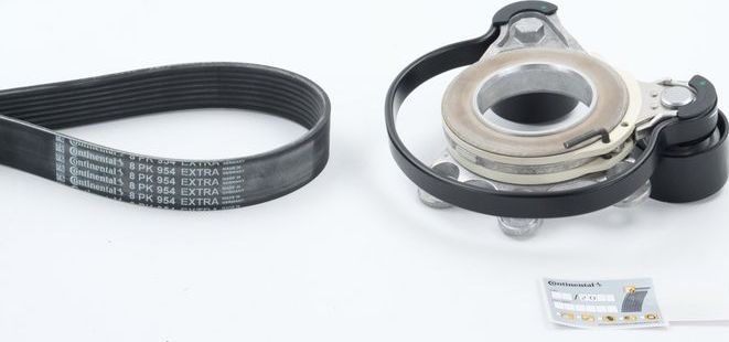 Приводной ремень поликлиновой с роликами (комплект) ContiTech. Артикул 8PK954 EXTRA K1