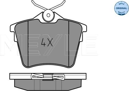 Тормозные колодки Meyle Original. Артикул 025 241 3517