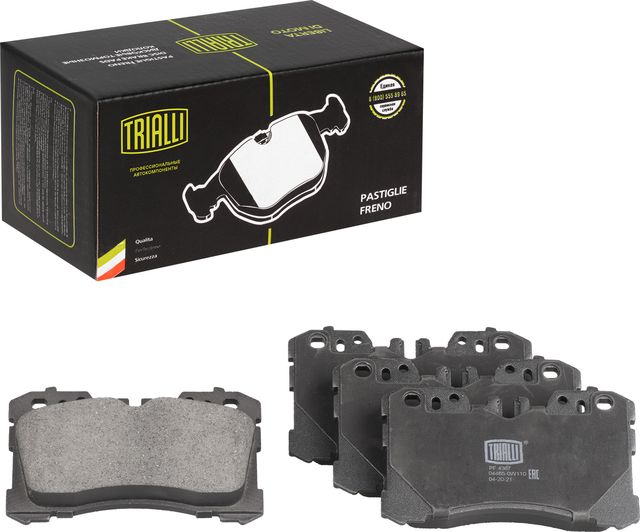 Тормозные колодки Trialli передние для Lexus LS IV 2006-2017. Артикул PF 4367