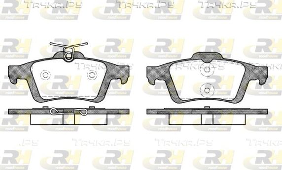 Тормозные колодки RoadHouse задние для Ford Focus II 2004-2012. Артикул 2842.30