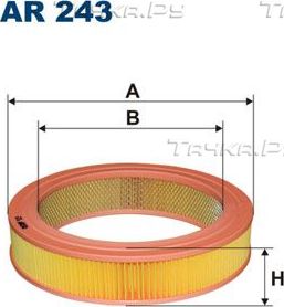 Воздушный фильтр Filtron для Mazda 616 1973-1978. Артикул AR 243