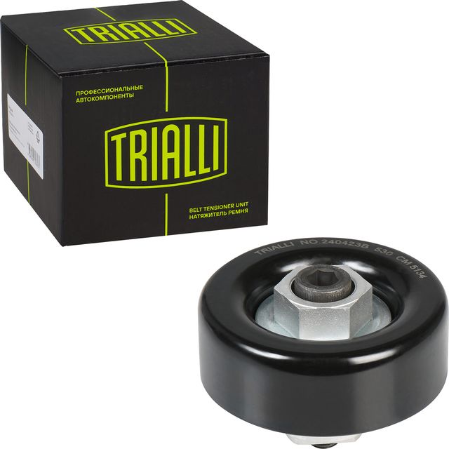 Натяжной ролик (натяжитель) приводного клинового зубчатого ремня Trialli для Chevrolet Spark III 2010-2016. Артикул CM 5134