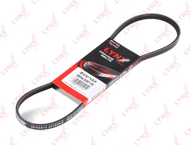 Приводной ремень поликлиновой LYNXauto для Subaru Justy II 1995-1996. Артикул 3PK0815