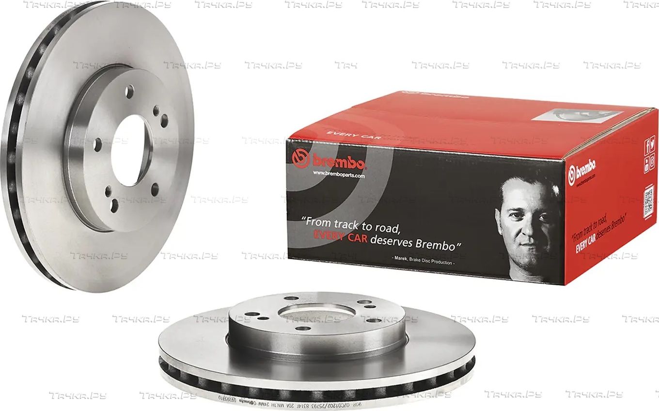 Тормозной диск Brembo PRIME LINE передний для Nissan Maxima A33 2000-2003. Артикул 09.7933.10