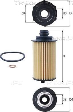 Масляный фильтр Mahle. Артикул OX 1310D