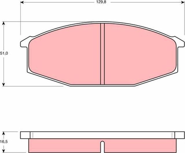 Тормозные колодки TRW. Артикул GDB190