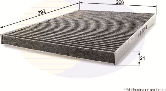 Салонный фильтр Comline для Alfa Romeo 166 I 1998-2007. Артикул EKF238A