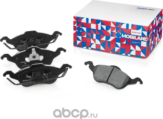 Колодки тормозные дисковые передние (4 шт.) с п/шум. пласт. FORD FOCUS I (DAW, D (Mobiland). Артикул 429101770