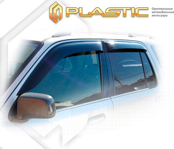 Дефлекторы СА Пластик для окон (Classic полупрозрачный) Honda CR-V I 1997-2001. Артикул 2010030300337